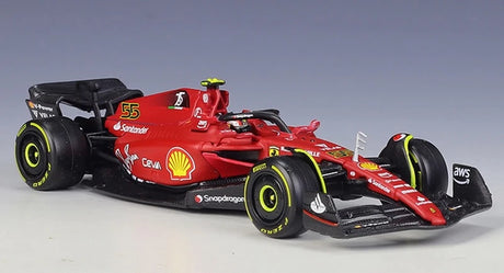 Bburago Ferrari 2022 F1-75 #55 Carlos Sainz F1 1:43 valumalli - näkymä 4