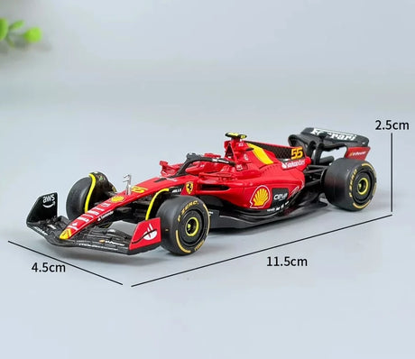Bburago Ferrari 2023 SF-23 #55 Carlos Sainz F1 1:43 valumalli - näkymä 1