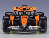 1:43 McLaren 2023 MCL60 #81 Oscar Piastri F1 model car by Bburago - view 1