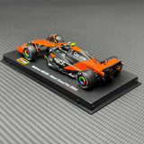 1:43 McLaren 2024 MCL38 #4 Miami GP Winner Lando Norris F1 model car by Bburago - view 4