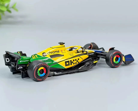 1:43 McLaren 2024 MCL38 #81 Monaco GP Oscar Piastri F1 model car by Bburago - view 4