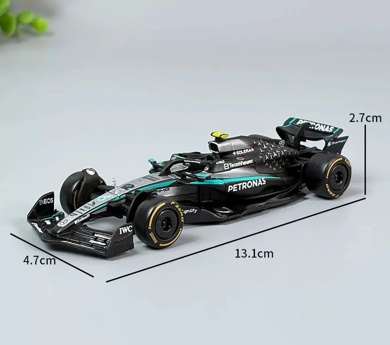 1:43 Mercedes-AMG 2025 W16 E Performance #12 Andrea Kimi Antonelli F1 model car by Bburago - view 1