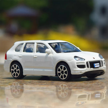 [Bburago] 1:43 Porsche 2002 Cayenne vit modellbil Die-Cast