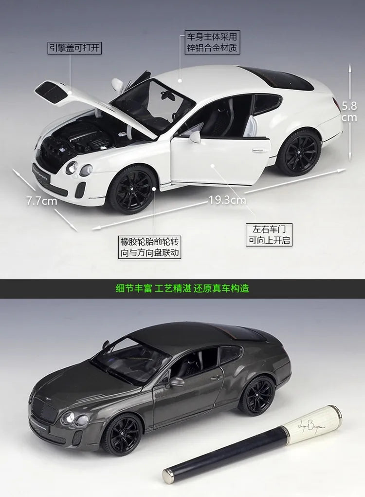 1:24 Bentley 2009 Continental Supersports Die Cast Model Car
