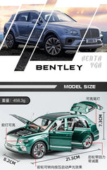 1:24 Bentley 2021 Bentayga Speed II Die Cast Model Car