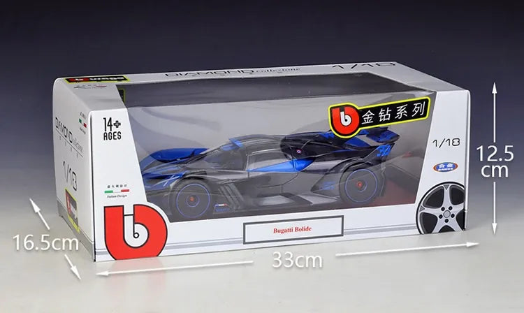 1:18 Bugatti 2021 Bolide Die Cast Model Car