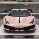 [CE] 1:18 Ferrari 2018 488 Pista Pink Model Car Resin