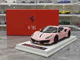 [CE] 1:18 Ferrari 2018 488 Pista Pink Model Car Resin