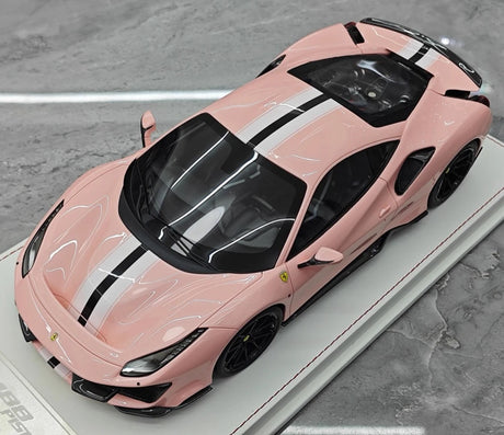 [CE] 1:18 Ferrari 2018 488 Pista Pink Model Car Resin