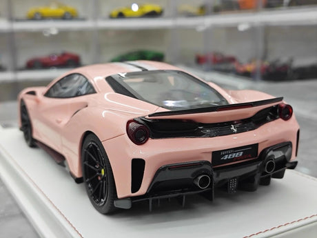[CE] 1:18 Ferrari 2018 488 Pista Pink Model Car Resin
