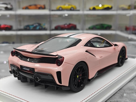 [CE] 1:18 Ferrari 2018 488 Pista Pink Model Car Resin