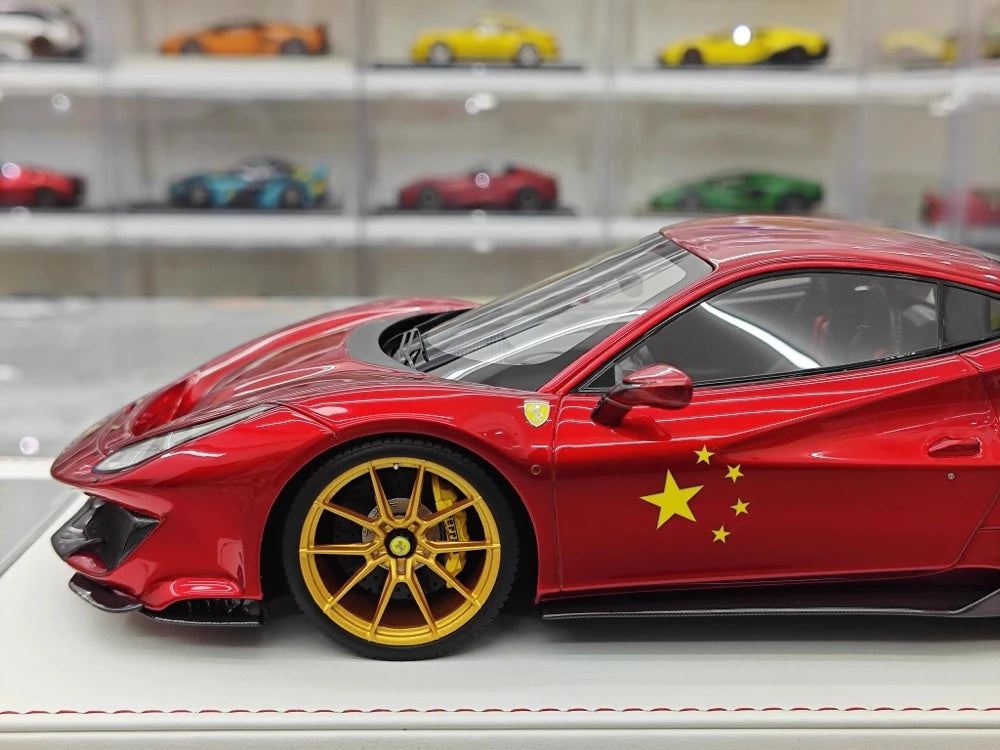 [CE] 1:18 Ferrari 2018 488 Pista Red Model Car Resin