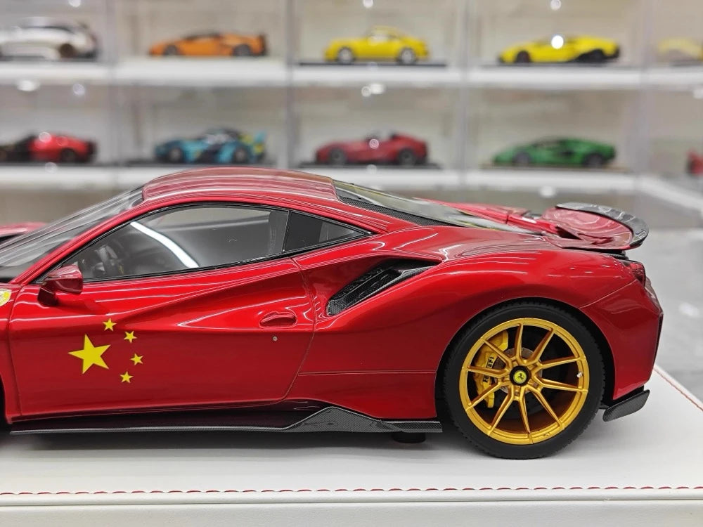 [CE] 1:18 Ferrari 2018 488 Pista Red Model Car Resin