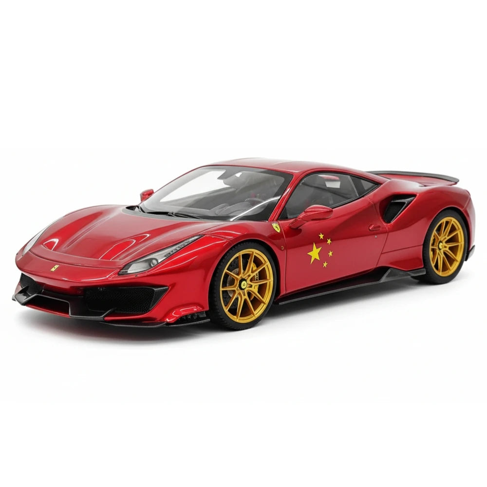 [CE] 1:18 Ferrari 2018 488 Pista Red Model Car Resin