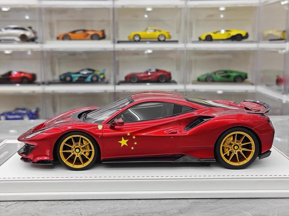 [CE] 1:18 Ferrari 2018 488 Pista Red Model Car Resin