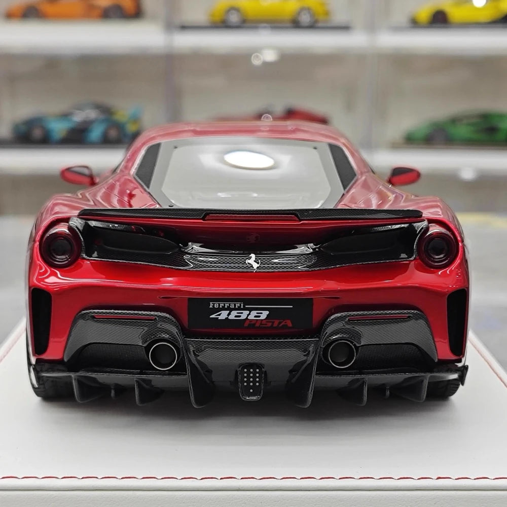 [CE] 1:18 Ferrari 2018 488 Pista Red Model Car Resin
