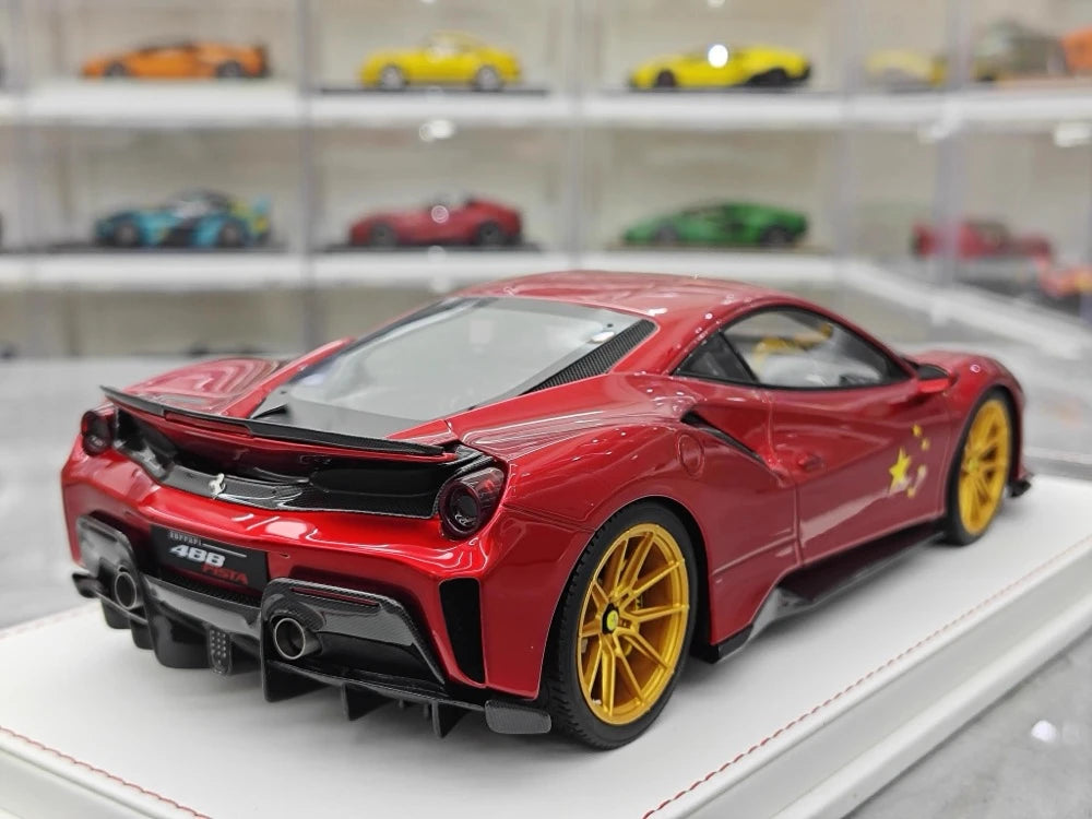 [CE] 1:18 Ferrari 2018 488 Pista Red Model Car Resin