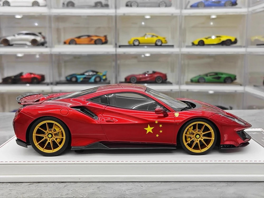 [CE] 1:18 Ferrari 2018 488 Pista Red Model Car Resin