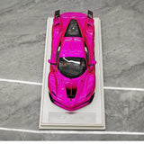 CE Ferrari 2018 FXX K Evo Modified Pink 1:18 – Resina da collezione per modelli in resina