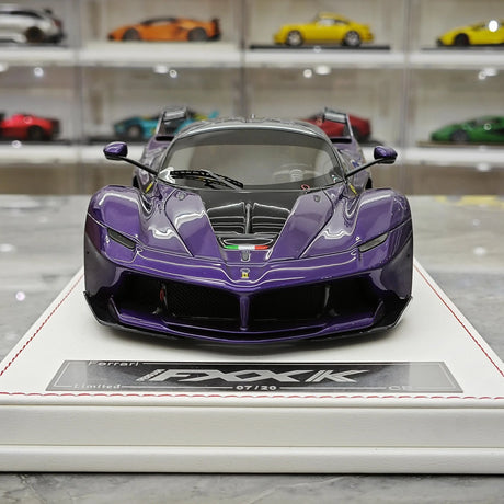 CE Ferrari 2018 FXX K Evo Modified Purple 1:18 – Resina modello in resina collezionabile