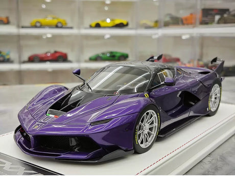 CE Ferrari 2018 FXX K Evo Modified Purple 1:18 – Resina modello in resina collezionabile