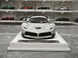 CE Ferrari 2018 FXX K Evo Modified Silver 1:18 – Resina modello in resina collezionabile