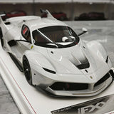 CE Ferrari 2018 FXX K Evo Modified Silver 1:18 – Resina modello in resina collezionabile