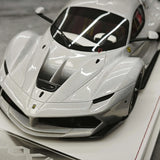 CE Ferrari 2018 FXX K Evo Modified Silver 1:18 – Resina modello in resina collezionabile