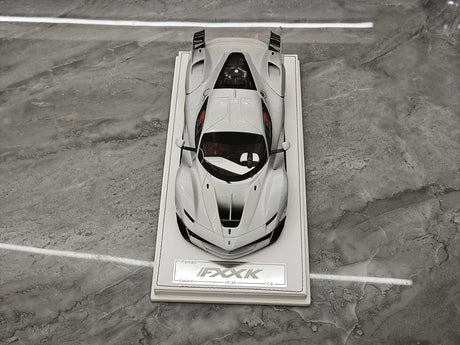CE Ferrari 2018 FXX K Evo Modified Silver 1:18 – Resina modello in resina collezionabile
