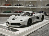 CE Ferrari 2018 FXX K Evo Modified Silver 1:18 – Resina modello in resina collezionabile
