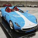 CE Ferrari 2018 Monza SP2 California Blue 1:18 – Samlarresinmodellresin