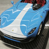 CE Ferrari 2018 Monza SP2 California Blue 1:18 – Samlarresinmodellresin