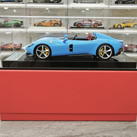 CE Ferrari 2018 Monza SP2 California Blue 1:18 – Samlarresinmodellresin