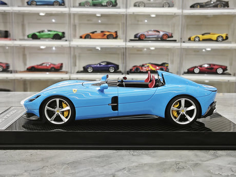 CE Ferrari 2018 Monza SP2 California Blue 1:18 – Samlarresinmodellresin