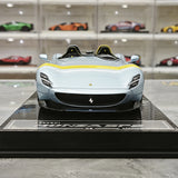 CE Ferrari 2018 Monza SP2 Ice Blue 1:18 – Samlarobjekt resinmodellresin