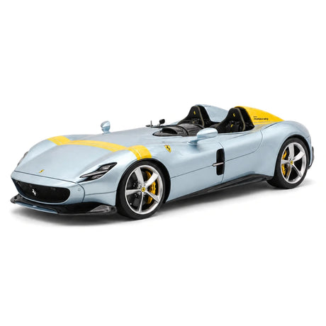 CE Ferrari 2018 Monza SP2 Ice Blue 1:18 – Samlarobjekt resinmodellresin