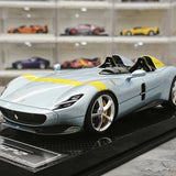 CE Ferrari 2018 Monza SP2 Ice Blue 1:18 – Samlarobjekt resinmodellresin
