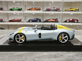CE Ferrari 2018 Monza SP2 Ice Blue 1:18 – Samlarobjekt resinmodellresin