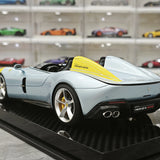 CE Ferrari 2018 Monza SP2 Ice Blue 1:18 – Samlarobjekt resinmodellresin