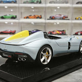CE Ferrari 2018 Monza SP2 Ice Blue 1:18 – Samlarobjekt resinmodellresin