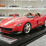 CE Ferrari 2018 Monza SP2 Italian Red 1:18 – Resina de Modelo de Resina de Coleção