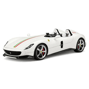 CE Ferrari 2018 Monza SP2 italiensk vit 1:18 – samlarobjekt resinmodellresin
