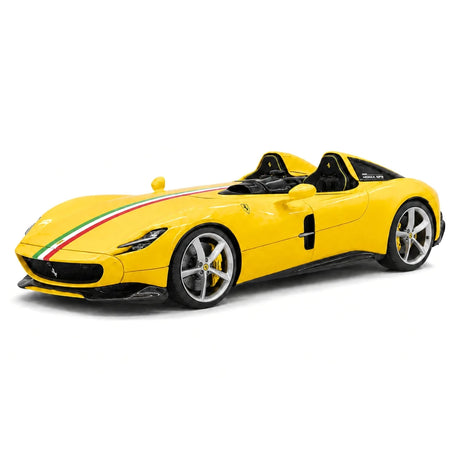 CE Ferrari 2018 Monza SP2 italiensk gul 1:18 – samlarobjekt resinmodellresin resin