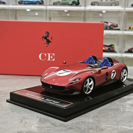 CE Ferrari 2018 Monza SP2 Legendary Red 1:18 – samlarobjekt resinmodellresin resin