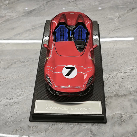 CE Ferrari 2018 Monza SP2 Legendary Red 1:18 – samlarobjekt resinmodellresin resin