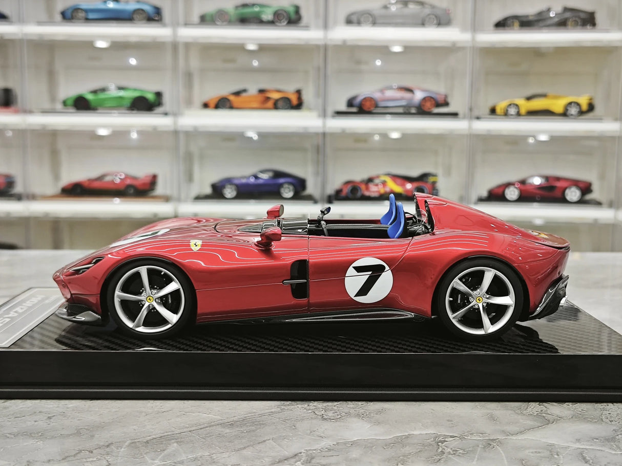 CE Ferrari 2018 Monza SP2 Legendary Red 1:18 – samlarobjekt resinmodellresin resin