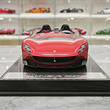 CE Ferrari 2018 Monza SP2 Metal Red 1:18 – Resina de Modelo de Resina de Coleção