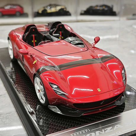 CE Ferrari 2018 Monza SP2 Metal Red 1:18 – samlarobjekt resinmodellresin resin