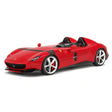 CE Ferrari 2018 Monza SP2 Metal Red 1:18 – Resina de Modelo de Resina de Coleção