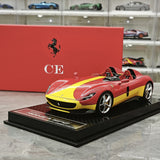 CE Ferrari 2018 Monza SP2 Prancing Horse Red 1:18 – Samlarobjekt resinmodellresin resin